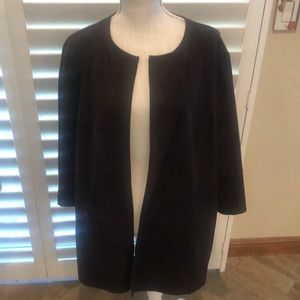 🍁Chico’s faux suede long jacket/duster. Nice zipper detailing. Great for Fall🍁